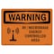 Signmission Safety Sign, OSHA WARNING, 7" Height, 10" Width, Rf Microwave Energy Controlled Area, Landscape OS-WS-D-710-L-12820 - alternate 1